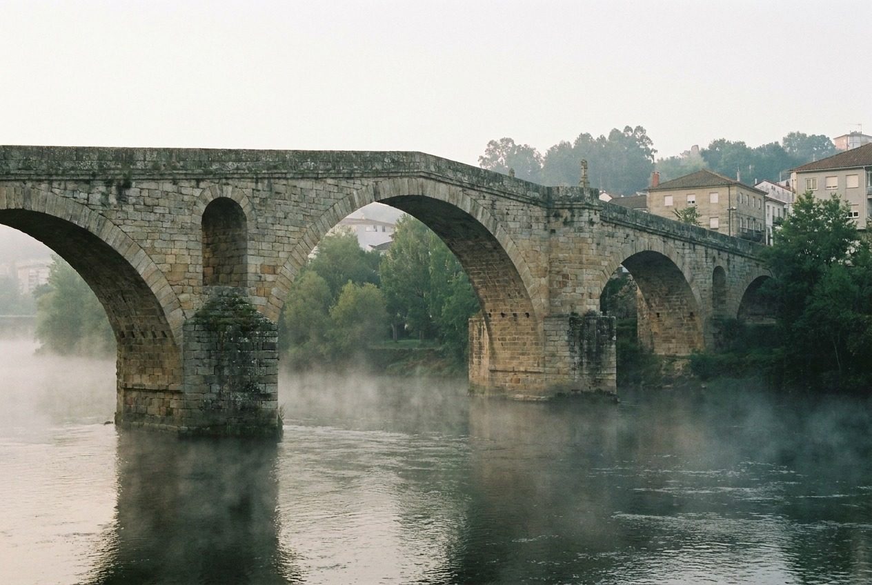 La Ponte Vella sobre el Miño, en Ourense